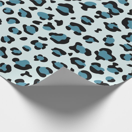 Papier Cadeau Empreinte de léopard, Spots de léopard, Leopard bl (Coin)