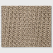 Papier Cadeau Empreinte de léopard, Spots, Leopard Brown (Plat)