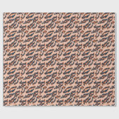 Papier Cadeau Empreinte de léopard : Textile Design sans joint. (Plat)