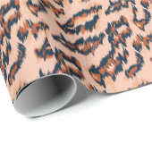Papier Cadeau Empreinte de léopard : Textile Design sans joint. (Coin rond)
