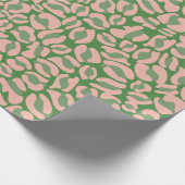 Papier Cadeau Empreinte de léopard vert (Coin)
