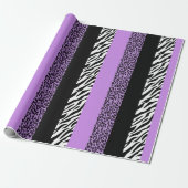 Papier Cadeau Empreinte de léopard, Zebra Print, Poster de anima (Déroulé)
