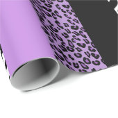 Papier Cadeau Empreinte de léopard, Zebra Print, Poster de anima (Coin rond)