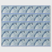 Papier Cadeau Empreinte de pas dans le sable (Plat)