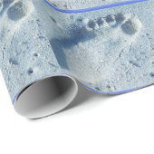 Papier Cadeau Empreinte de pas dans le sable (Coin rond)