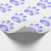 Papier Cadeau Empreinte de patte de chien de verre (Coin)