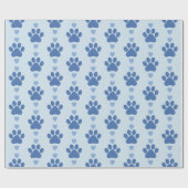 Papier Cadeau Empreinte de patte mignon (Plat)