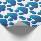 Papier Cadeau Empreinte de patte petit (Coin)