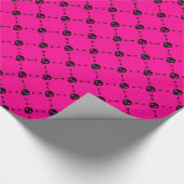 Papier Cadeau empreinte d'halloween rose (Coin)