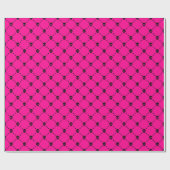 Papier Cadeau empreinte d'halloween rose (Plat)