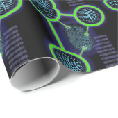 Papier Cadeau Empreinte digitale (Coin rond)