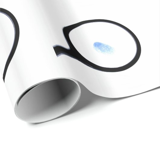 Papier Cadeau Empreinte digitale de CSI (Coin rond)