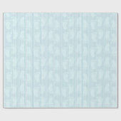 Papier Cadeau Empreintes de bébé sur un Arrière - plan rayé bleu (Plat)