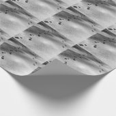 Papier Cadeau Empreintes de neige (Coin)