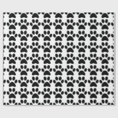 Papier Cadeau Empreintes de pattes (Plat)