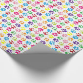 Papier Cadeau Empreintes de pattes (Coin)