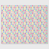 Papier Cadeau Empreintes de pattes (Plat)