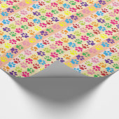 Papier Cadeau Empreintes de pattes (Coin)