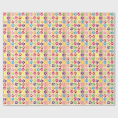Papier Cadeau Empreintes de pattes (Plat)
