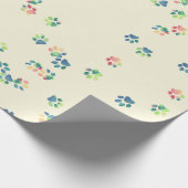 Papier Cadeau Empreintes de pattes pour animaux de compagnie (Coin)