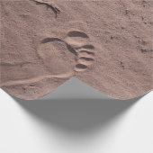 Papier Cadeau Empreintes pieds dans le sable (Coin)