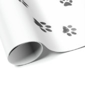 Papier Cadeau Empreintes pour animaux (Coin rond)