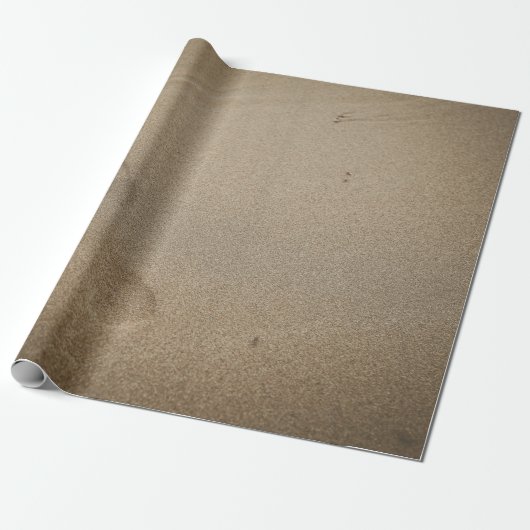 Papier Cadeau Empreintes sur sable (Déroulé)