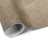 Papier Cadeau Empreintes sur sable (Coin rond)