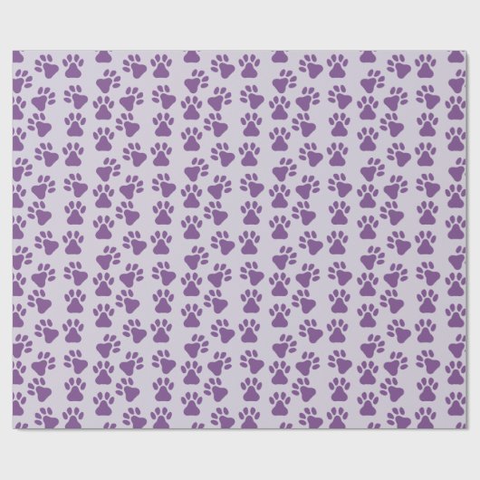 Papier Cadeau Empreintes violettes (Plat)