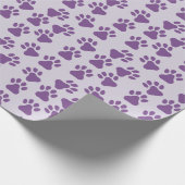 Papier Cadeau Empreintes violettes (Coin)