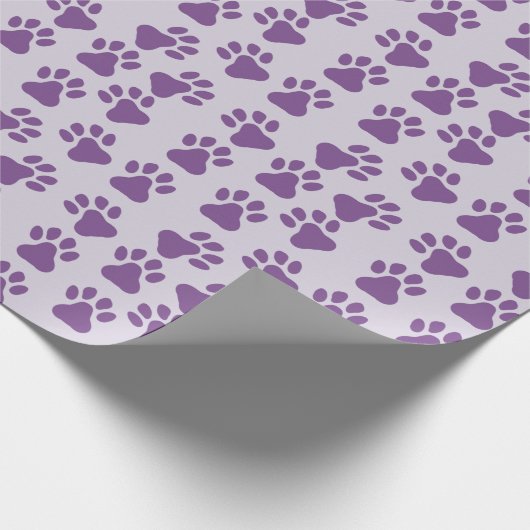 Papier Cadeau Empreintes violettes (Coin)