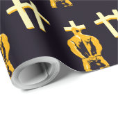 Papier Cadeau Emprisonnez la prison et le christianisme de (Coin rond)