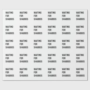 Papier Cadeau En attendant le Shabbos Hanoukka Jewish Funny
