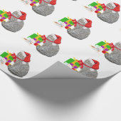 Papier Cadeau En attente de Père Noël (Coin)