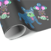 Papier cadeau en bulldog (Coin rond)