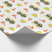 Papier Cadeau En construction Camion de vidange Anniversaire Que (Coin)