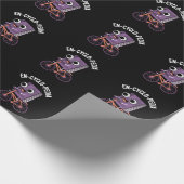 Papier Cadeau En cyclo-Pedia Funny Encyclopedia Pun Dark BG (Coin)
