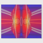 Papier Cadeau En L'Aspirant Néon Couché (Plat)