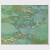 PAPIER CADEAU EN MARBRE VERT LUXE PAPIER EN MARBRE (Plat)