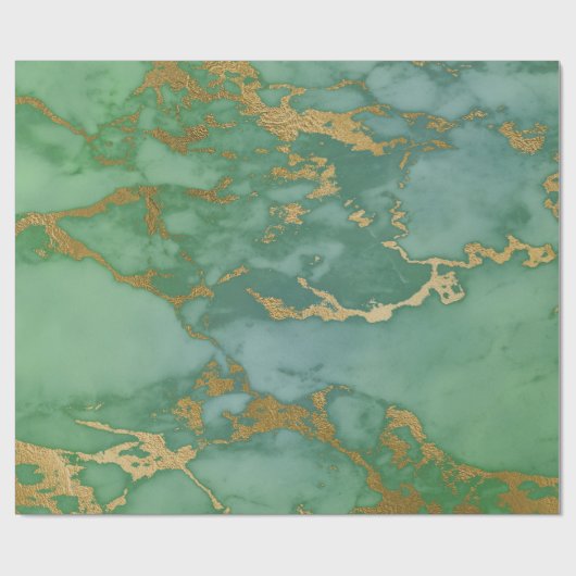 PAPIER CADEAU EN MARBRE VERT LUXE PAPIER EN MARBRE (Plat)