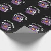 Papier Cadeau En-psycho-pedia Funny Encyclopedia Pun Dark BG (Coin)