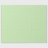 Papier Cadeau En vichy classique vert printemps (Plat)