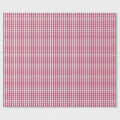 Papier Cadeau En vichy framboise classique (Plat)