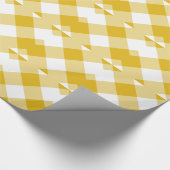 Papier Cadeau En vichy jaune (Coin)