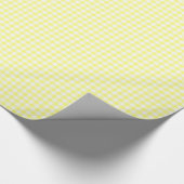 Papier Cadeau En vichy jaune pâle (Coin)