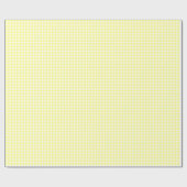 Papier Cadeau En vichy jaune pâle (Plat)