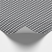 Papier Cadeau En vichy noir et blanc (Coin)