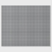 Papier Cadeau En vichy noir et blanc (Plat)