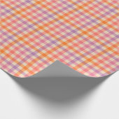 Papier Cadeau en vichy tableau de bord en rose pastel (Coin)