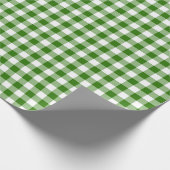 Papier Cadeau En vichy vert (Coin)